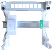 1 Rail DIN et support 8RJ45 | TC05BL